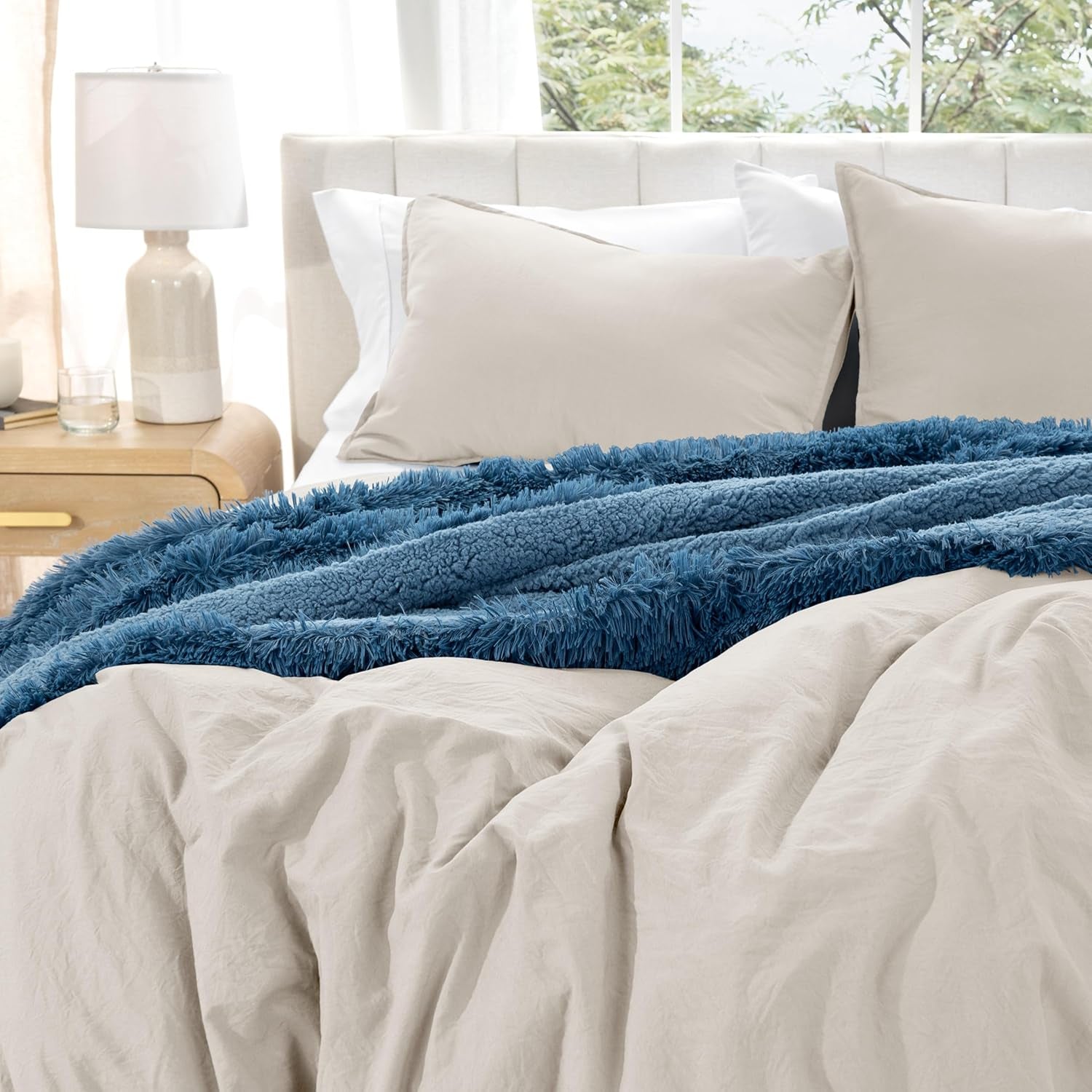 Bare Home Microfiber Duvet Cover Set - Ultra Soft Washed Microfiber - Twin/Twin Extra Long - Linen-Like Look - Easy Care - Breathable Fabric - Our Softest Duvet Cover Set (Twin/Twin XL, Fog)