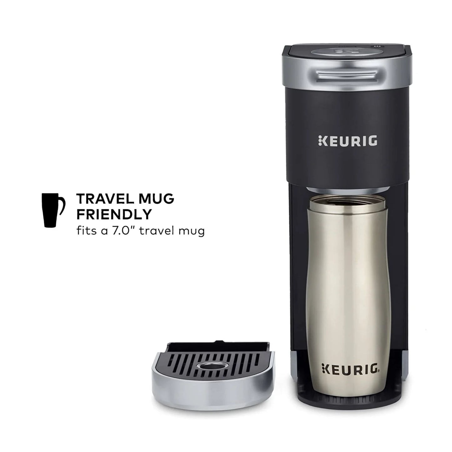K-Mini plus Single Serve Coffee Maker (Black) with Accesories